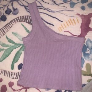 Urban outfitters M purple one shoulder top